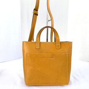 Portland Leather Goods "Almost Perfect" Mini Crossbody Satchel Tote ZipTop Close
